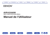 Denon AVR-X3300W Manuel De L'utilisateur