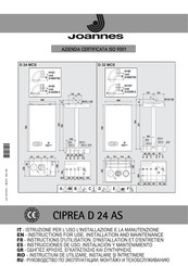 Joannes CIPREA D 24 AS Instructions D'utilisation