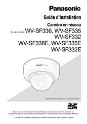 Panasonic WV-SF336 Guide D'installation