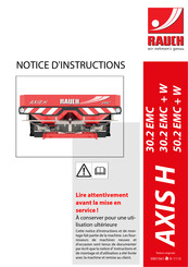 Rauch AXIS H 50.2 EMC + W Notice D'instructions