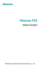 Hisense F23 Mode D'emploi