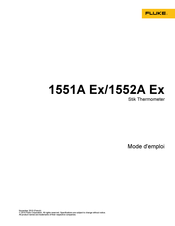 Fluke Stik 1551A Ex Mode D'emploi