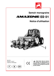 Amazone ED 01 Notice D'utilisation