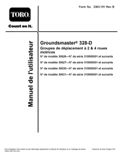 Toro Groundsmaster 328-D Manuel De L'utilisateur