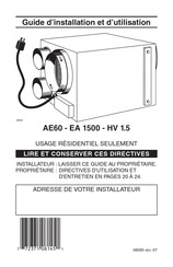 Venmar AE60 Guide D'installation Et D'utilisation