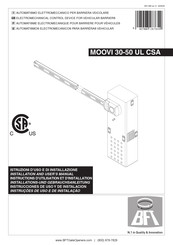 BFT MOOVI 30-50 UL CSA Instructions D'utilisation