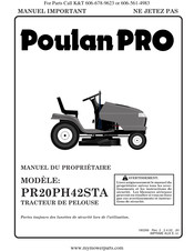 Poulan Pro PR20PH42STA Manuel Du Propriétaire