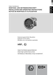 Helios HRF 355 Ex Série Notice De Montage Et D'utilisation