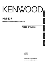 Kenwood HM-337 Mode D'emploi