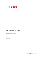 Bosch ISN-SMS-W7 SensTool Mode D'emploi