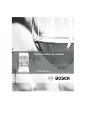 Bosch SGV43M03EU Mode D'emploi