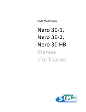 Sim2 Multimedia Nero 3D-1 Manuel D'utilisation