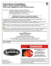 Kingsman ZDV3622LP Instructions D'installation