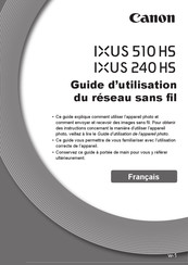 Canon IXUS 240 HS Guide D'utilisation
