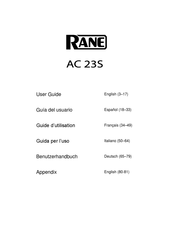 Rane AC 23S Guide D'utilisation