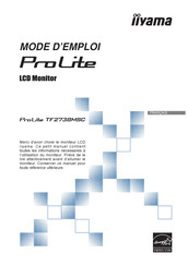 Iiyama ProLite TF2738MSC Mode D'emploi