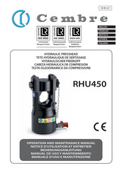Cembre RHU450 Notice D'utilisation Et D'entretien