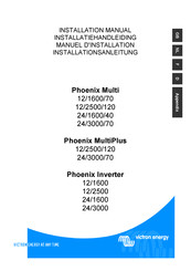 Victron energy Phoenix MultiPlus 12/2500/120 Manuel D'installation