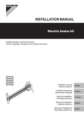 Daikin EEH03A6 Manuel D'installation