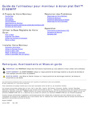 Dell E198WFP Guide De L'utilisateur