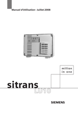 Siemens sitrans LU10 Manuel D'utilisation