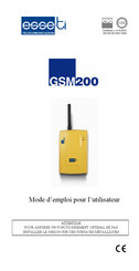 Esse-ti GSM200 Mode D'emploi Pour L'utilisateur