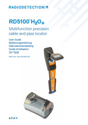 Radiodetection RD5100 H2O+ Guide D'utilisation