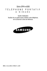 Samsung SPH-m500 Série Guide D'utilisation