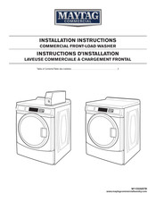 Maytag Commercial MHN33PRCWW Instructions D'installation