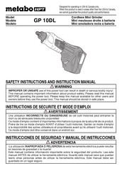 Metabo HPT GP 10DL Instructions De Sécurité Et Mode D'emploi