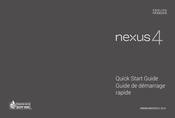 LG Nexus 4 Guide De Démarrage Rapide