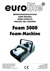 EuroLite Foam 3000 Mode D'emploi