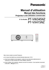 Panasonic PT-VW345NZ Manuel D'utilisation