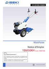 Iseki YBM50KH Notice D'emploi