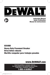 DeWalt D25980 Guide D'utilisation