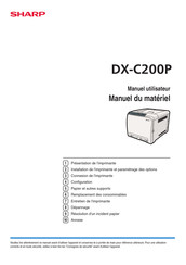 Sharp DX-C200P Manuel Utilisateur