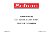 SEFRAM DAS800 Manuel D'utilisation