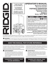 Rigid RD903612 Séries Manuel De L'opérateur