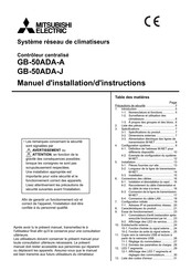 Mitsubishi Electric GB-50ADA-A Manuel D'installation