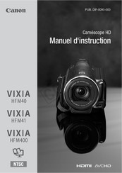 Canon VIXIA HFM400 Manuel D'instruction