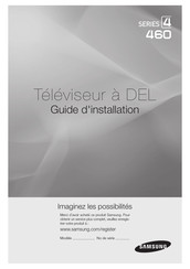 Samsung HG32NB460 Guide D'installation