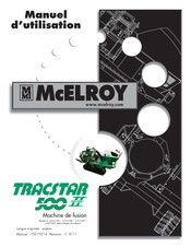 McElroy TracStar 500 II Série Manuel D'utilisation