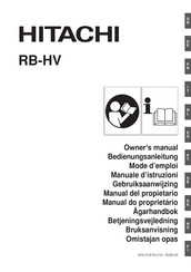 Hitachi RB-HV Mode D'emploi