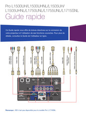 Epson Pro L1500UHNL Guide Rapide