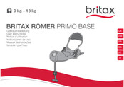 BRITAX RÖMER PRIMO BASE Notice D'utilisation