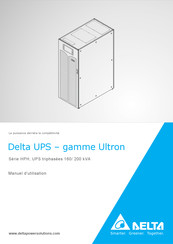 Delta Ultron HPH Série Manuel D'utilisation