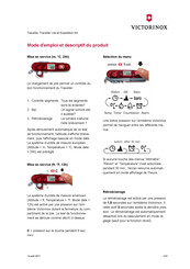 Victorinox Traveller Lite Mode D'emploi