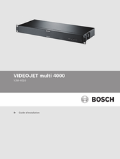 Bosch VIDEOJET multi 4000 Guide D'installation