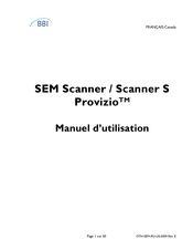 BBI SEM Scanner Provizio Manuel D'utilisation