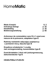 HomeMatic HM-ES-PMSw1-Pl-DN-R2 Mode D'emploi